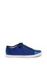 Main View - Click To Enlarge - LANVIN - Iridescent leather toe-cap sneakers