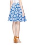 Back View - Click To Enlarge - ALICE & OLIVIA - 'Earla' high-waist floral flare skirt
