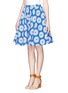 Front View - Click To Enlarge - ALICE & OLIVIA - 'Earla' high-waist floral flare skirt