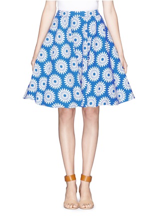 Main View - Click To Enlarge - ALICE & OLIVIA - 'Earla' high-waist floral flare skirt