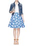Figure View - Click To Enlarge - ALICE & OLIVIA - 'Earla' high-waist floral flare skirt