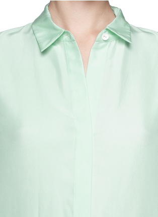 Detail View - Click To Enlarge - THEORY - 'Aquilina' silk blouse