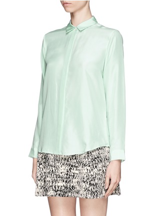 Front View - Click To Enlarge - THEORY - 'Aquilina' silk blouse