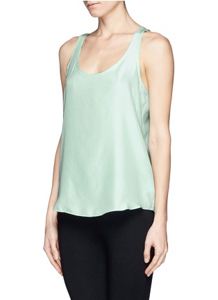 Front View - Click To Enlarge - THEORY - 'Isaac' silk tank top