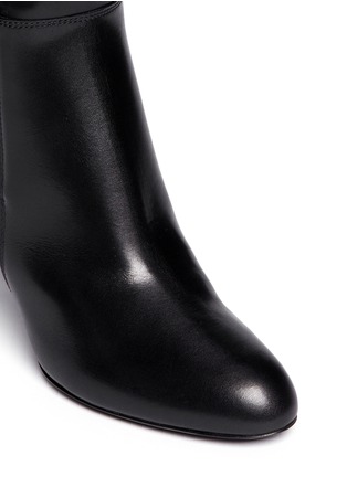 Detail View - Click To Enlarge - SERGIO ROSSI - 'Varenne' elastic gore leather boots