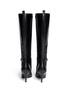 Back View - Click To Enlarge - SERGIO ROSSI - 'Varenne' elastic gore leather boots