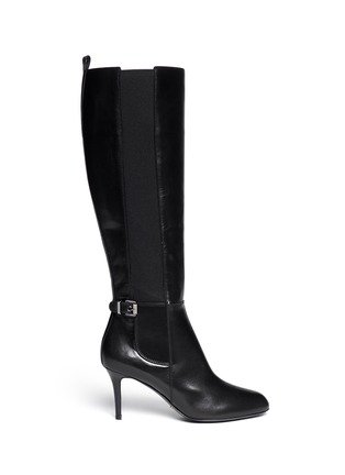 Main View - Click To Enlarge - SERGIO ROSSI - 'Varenne' elastic gore leather boots
