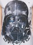Detail View - Click To Enlarge - PREEN BY THORNTON BREGAZZI - 'Darth Vader' print cutout lace trim shirt
