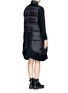Back View - Click To Enlarge - SACAI - Down filled nylon panel felt coat