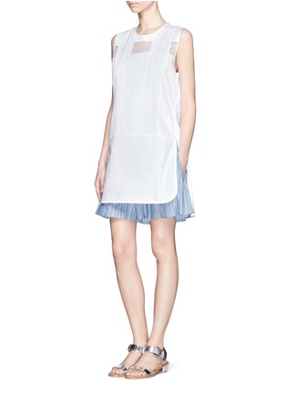 Front View - Click To Enlarge - THAKOON - Sleeveless layered romper