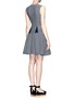 Back View - Click To Enlarge - THAKOON - Textured flare dress