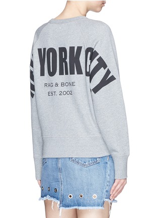 Back View - Click To Enlarge - RAG & BONE - 'New York City' print French terry sweatshirt