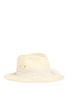 Main View - Click To Enlarge - MAISON MICHEL - 'Henrietta' lace Panama straw fedora hat