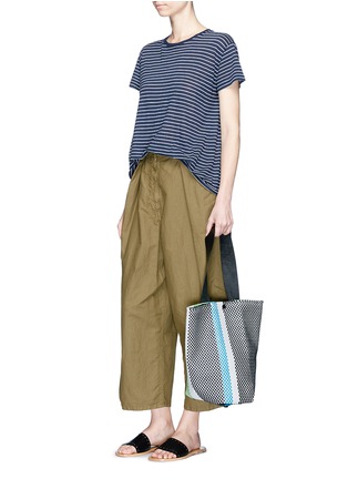 Figure View - Click To Enlarge - TRUSS - 'Le Sac' stripe woven PVC bucket bag