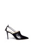 Main View - Click To Enlarge - ALEXANDER WHITE - 'Issey' tassel slingback leather mules