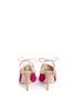 Back View - Click To Enlarge - ALEXANDER WHITE - 'Issey' tassel slingback suede mules