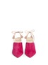 Front View - Click To Enlarge - ALEXANDER WHITE - 'Issey' tassel slingback suede mules