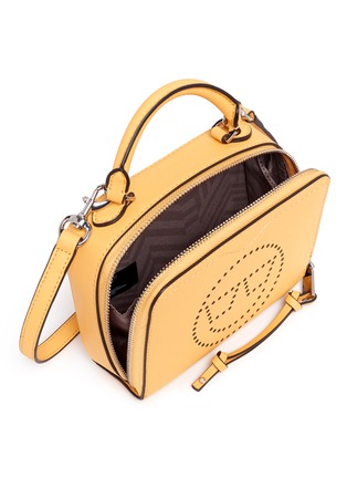  - REBECCA MINKOFF - 'Happiness Perf Box' perforated leather crossbody bag