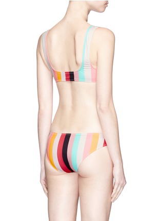 Back View - Click To Enlarge - SOLID & STRIPED - 'Elle' stripe bikini top