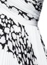 Detail View - Click To Enlarge - PROENZA SCHOULER - Asymmetric leopard print pleated cloqué seersucker dress
