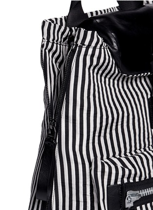  - LANVIN - Stripe fabric backpack