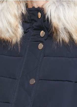 Detail View - Click To Enlarge - TOPSHOP - Woody' faux fur trim puffer jacket
