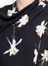 Detail View - Click To Enlarge - TOPSHOP - Orchid print mock wrap dress