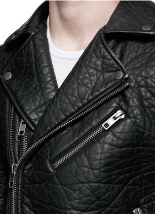 Detail View - Click To Enlarge - TOPMAN - Faux leather biker jacket