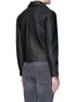 Back View - Click To Enlarge - TOPMAN - Faux leather biker jacket