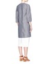 Back View - Click To Enlarge - THEORY - 'Ellinor' linen chambray coat