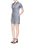 Figure View - Click To Enlarge - THEORY - 'Mayvine' linen chambray shirt dress