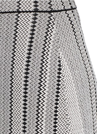 Detail View - Click To Enlarge - THEORY - 'Nellida J' zigzag stripe jacquard skirt