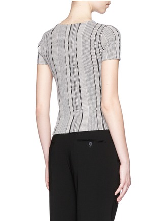 Back View - Click To Enlarge - THEORY - 'Ferson B' zigzag diamond intarsia sweater