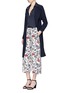 Figure View - Click To Enlarge - THEORY - 'Raoka WB' floral print silk georgette pants
