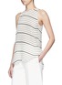 Front View - Click To Enlarge - THEORY - 'Kalstinn' Bevel print silk sleeveless top