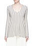 Main View - Click To Enlarge - THEORY - 'Haydren' stripe V-neck sweater