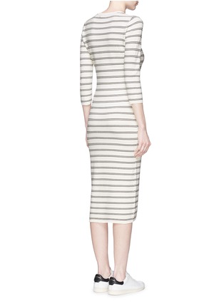 Back View - Click To Enlarge - THEORY - 'Delissa B' stripe sweater dress