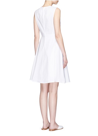 Back View - Click To Enlarge - THEORY - 'Kalsington' cotton poplin A-line dress