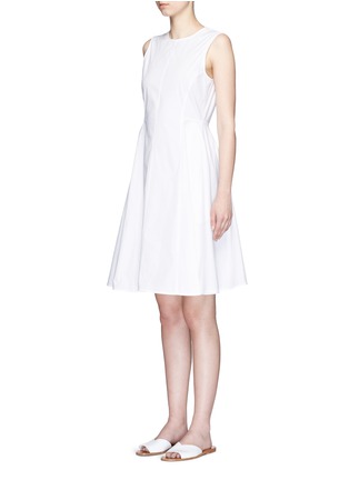 Front View - Click To Enlarge - THEORY - 'Kalsington' cotton poplin A-line dress