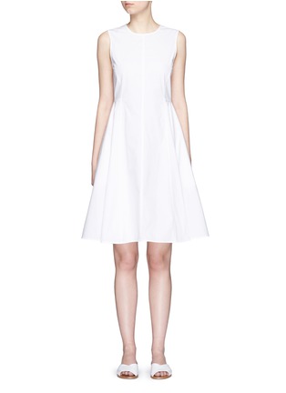 Main View - Click To Enlarge - THEORY - 'Kalsington' cotton poplin A-line dress