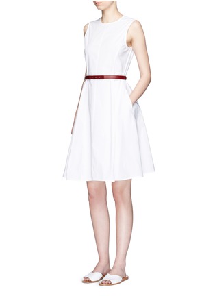 Figure View - Click To Enlarge - THEORY - 'Kalsington' cotton poplin A-line dress