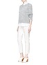 Figure View - Click To Enlarge - THEORY - 'Alettah' pintuck cropped skinny pants