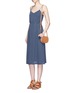 Figure View - Click To Enlarge - THEORY - 'Sesilia' silk slip dress