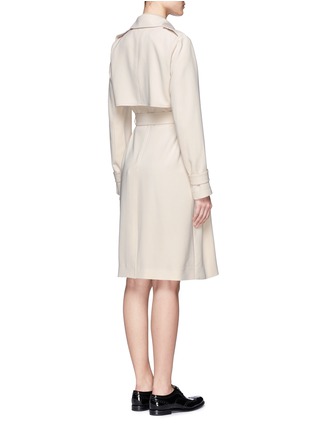 Back View - Click To Enlarge - THEORY - 'Oaklane B' sash belt crepe trench coat