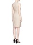 Back View - Click To Enlarge - THEORY - 'Livwilth' wrap front crepe dress