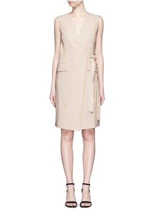 Main View - Click To Enlarge - THEORY - 'Livwilth' wrap front crepe dress