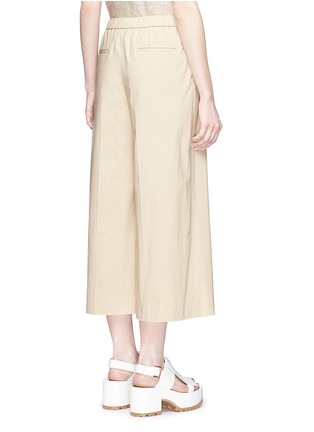 Back View - Click To Enlarge - THEORY - 'Raoka W' cropped wide leg cotton poplin pants
