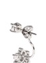 Detail View - Click To Enlarge - CZ BY KENNETH JAY LANE - Cubic zirconia floral drop stud earrings