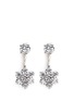 Main View - Click To Enlarge - CZ BY KENNETH JAY LANE - Cubic zirconia floral drop stud earrings