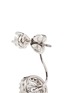 Detail View - Click To Enlarge - CZ BY KENNETH JAY LANE - Cubic zirconia halo drop stud earrings